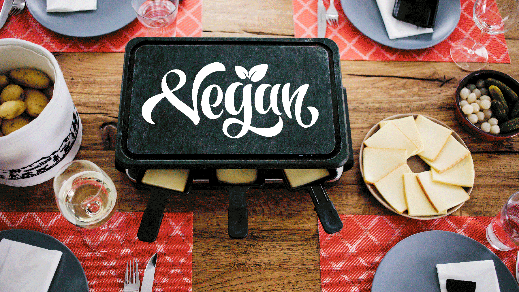 Das vegane Raclette soll vom Original kaum zu unterscheiden sein.