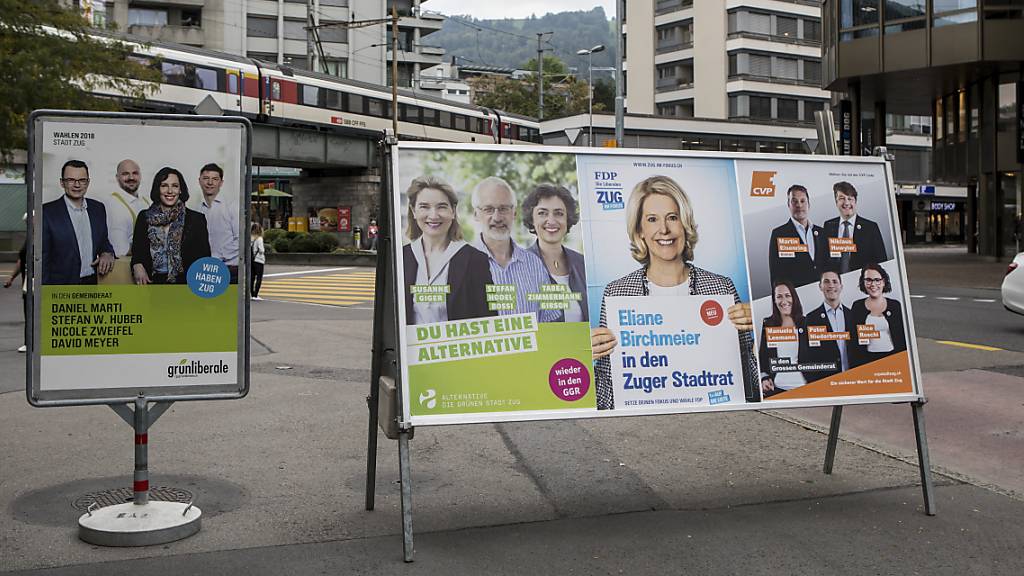 Zuger Partei Parat erhält Recht in Wahlplakat-Streit