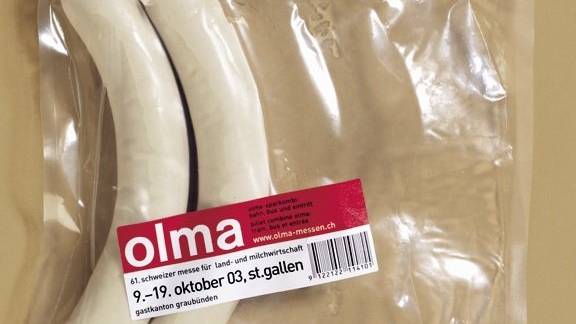 Das Olmaplakat von 2003 sorgte für einen «Nacktskandal».  Oh weh, ungebratene Würste!