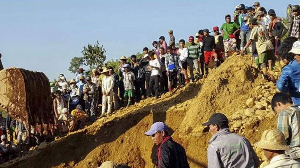 Ende November wurden bei einem ähnlichen Unglück in Hpakant in einer Jade-Mine mehr als hundert Menschen verschüttet. (Archiv)