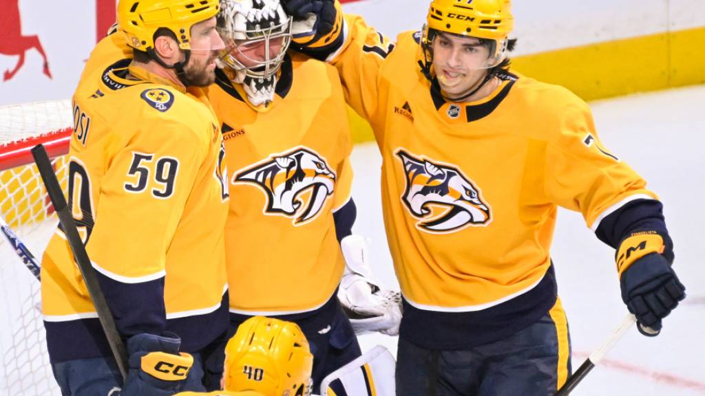 Die Nashville Predators mit Captain Roman Josi (Nr. 59) jubeln zuletzt regelmässig