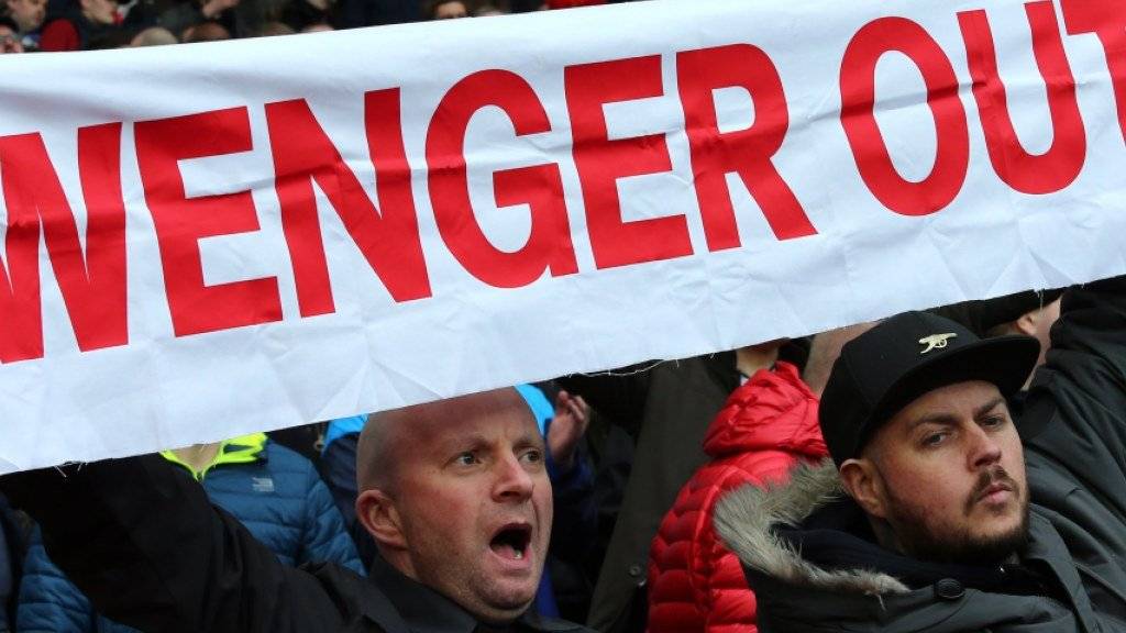 Schwierige Zeiten: Arsène Wenger geniesst bei den Arsenal-Fans nicht mehr viel Support
