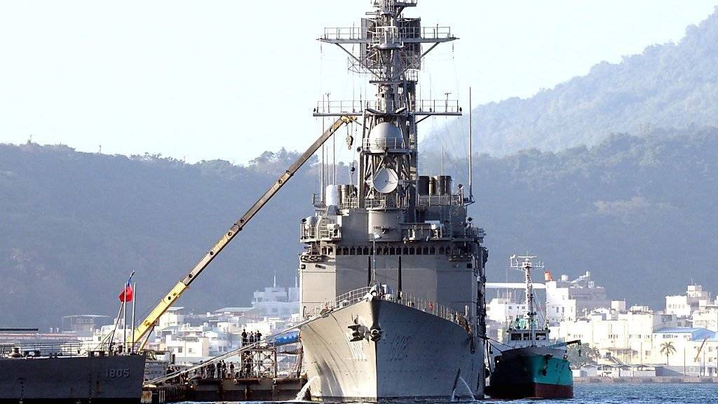 Kriegsschiff Taiwans im Süden des Landes: Das Land erhält erstmals nach vier Jahren wieder Waffensysteme aus den USA, unter anderem zwei Fregatten. (Archivbild)