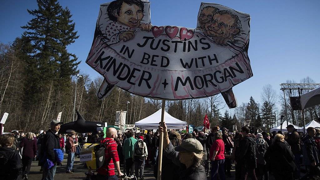 Kanadas Regierung macht beim Ausbau einer Erdölpipeline vorwärts - doch in den betroffenen Regionen regt sich Widerstand gegen die Erweiterungspläne. (Archivbild)