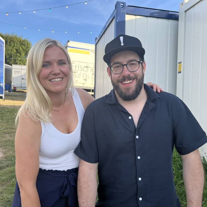 Backstage beim Openair Etziken mit Jasmin und Imbach