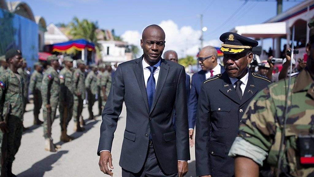 Haitis Präsident Jovenel Moise mobilisierte die Armee am Freitag offiziell und seither gibt es vielerorts Proteste gegen das Wiedererstarken des Militärs.