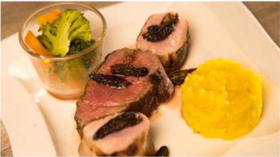 Les Trois Filets mit Morchelsauce Safranrisotto