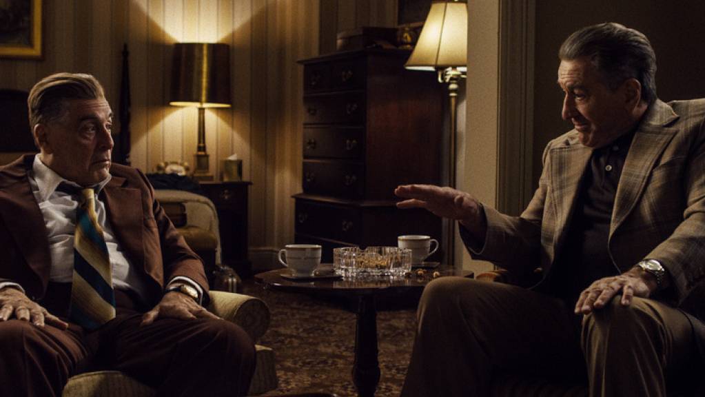 Der Mafiafilm «The Irishman» mit den Altstars Al Pacino (links) und Robert De Niro (rechts) liegt 2019 in der Gunst der Netflix-Nutzerinnen und -Nutzer in der Schweiz weit vorne. (Archivfilm)