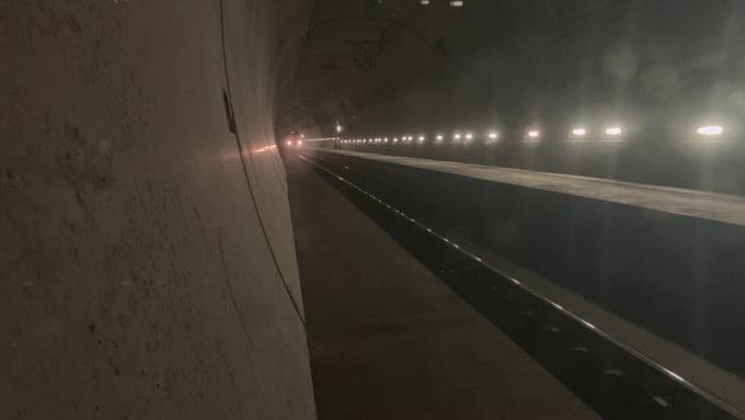 Unterwegs im Lötschberg-Basistunnel