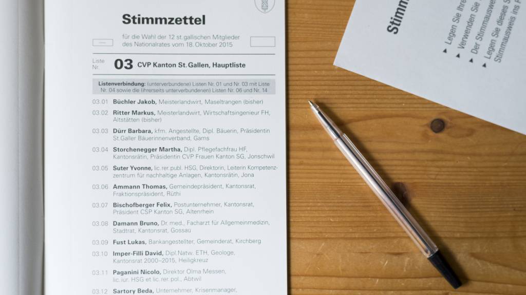 Kleinere Parteien und die SP wollen St. Galler Wahlsystem ändern