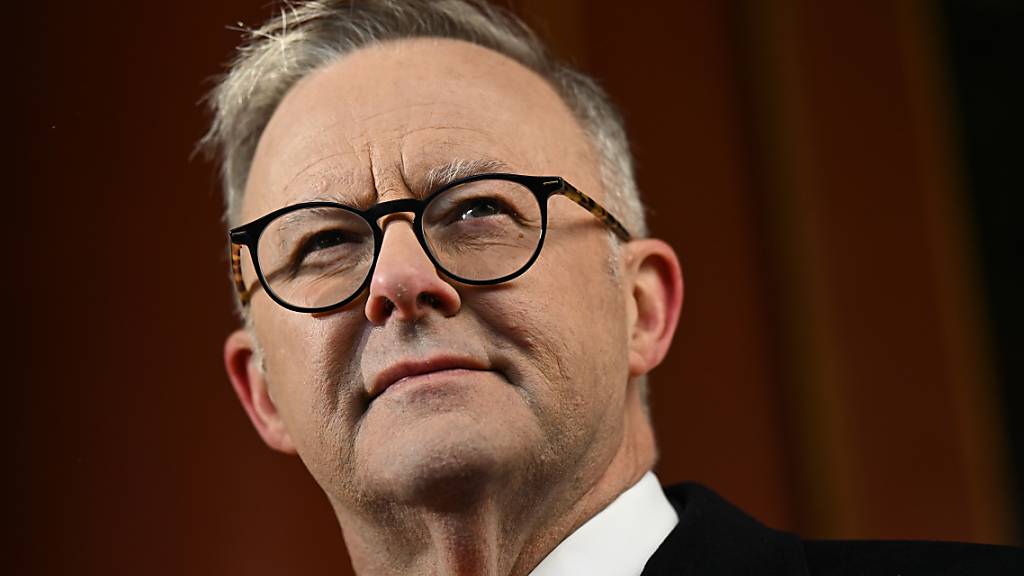 Australias Prime Minister Anthony Albanese at a press conference after visiting the Temple of Heaven in Beijing, China, Monday, November 6, 2023. Anthony Albanese will hold talks in China with President Xi Jinping in the first visit to the Asian nation by a sitting prime minister since 2016. (AAP Image/Lukas Coch) NO ARCHIVING