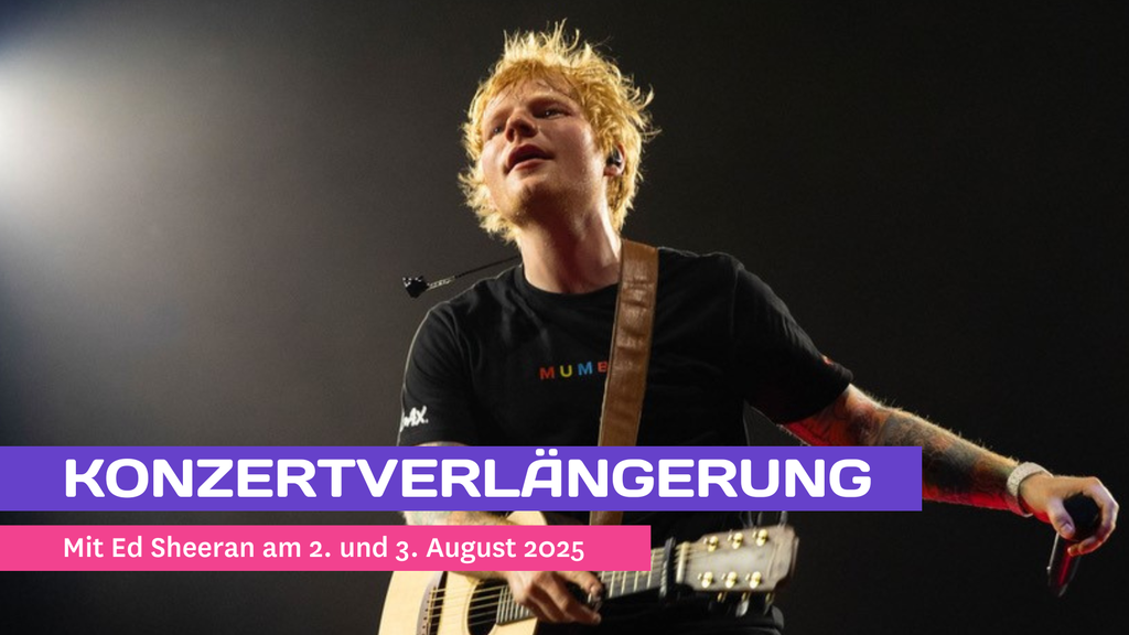 Ed Sheeran Konzertverlängerung im Radio