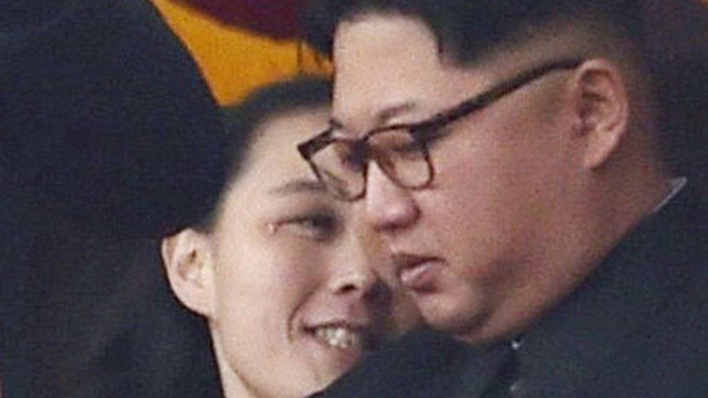 Nordkoreas Führung um den Machthaber Kim Yong Un und seiner Schwester Kim Yo Jong planen keine Gespräche mit den USA während den Olympischen Winterspielen in Südkorea. (Archivbild)