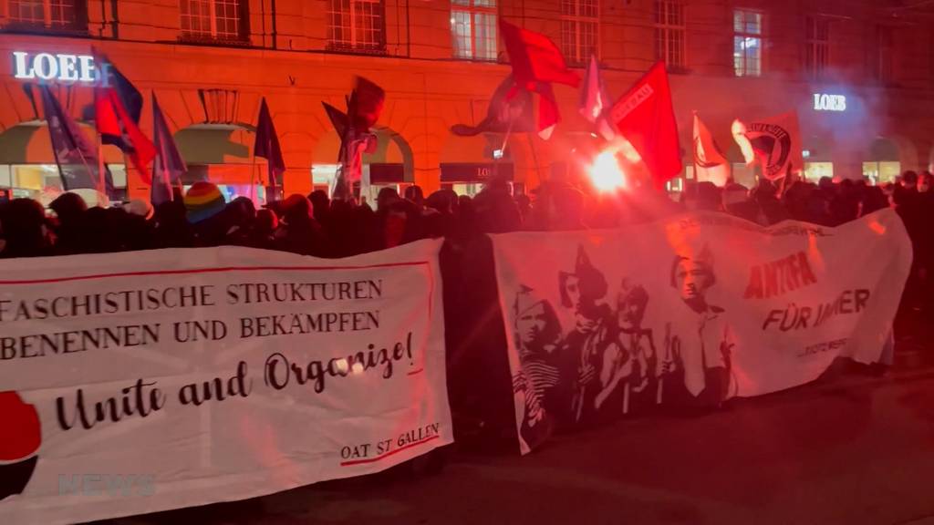Sachbeschädigungen bei antifaschistischem Spaziergang in Bern