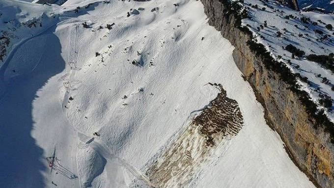 Lawine auf Ebenalp niedergegangen