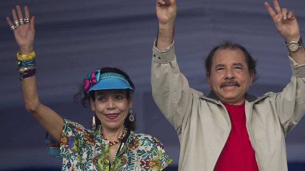 Wollen das neue starke Paar an der Spitze Nicaraguas werden: Präsident Daniel Ortega und seine Frau Rosario Murillo (Archivbild).