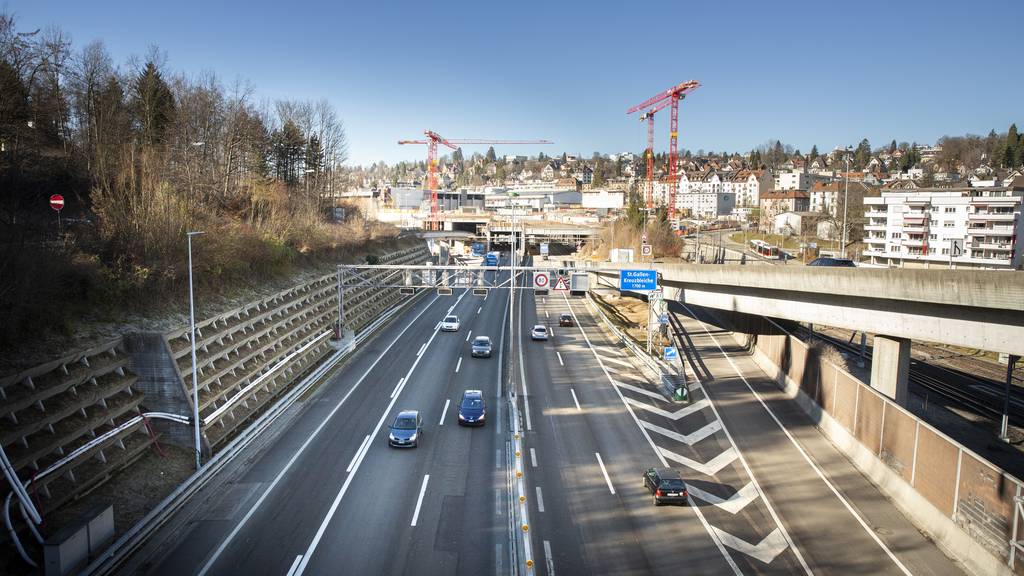Die Stadtautobahn in St.Gallen wird zur langjährigen Baustelle.