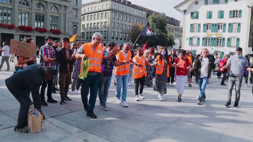 Flüchtlings- und Menschenrechtsdemo auf der Schützenmatte