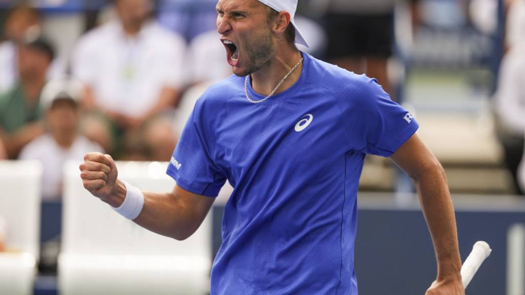 Sorgt am US Open weiter auf Aufsehen: Leandro Riedi