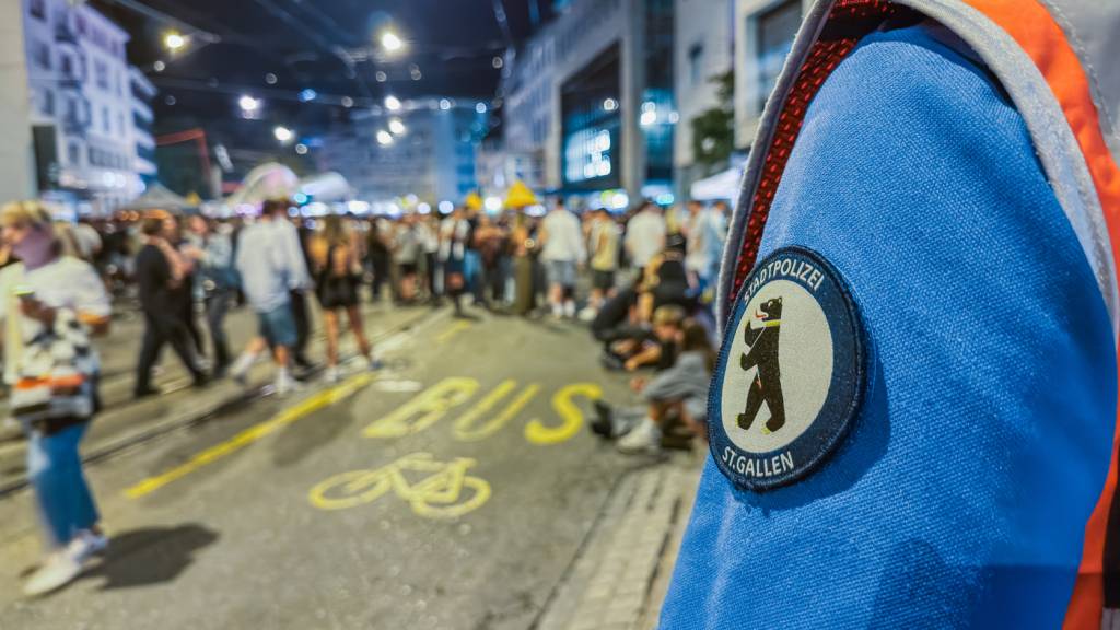 Die St. Galler Stadtpolizei musste am St. Galler Fest nur vereinzelt intervenieren.
