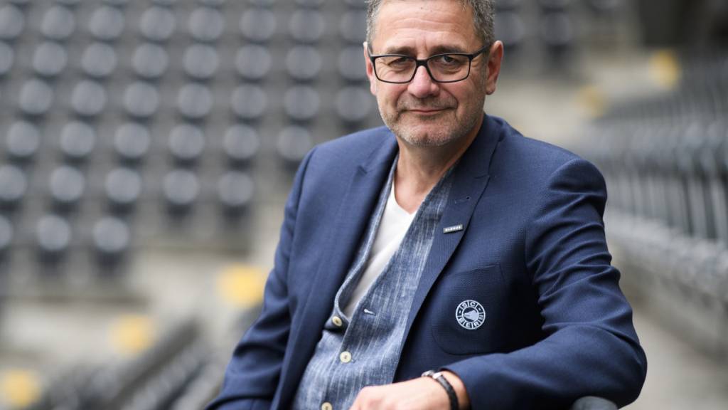 Marc Lüthi im Stadion, wo er sich in den letzten 28 Jahren am wohlsten fühlte