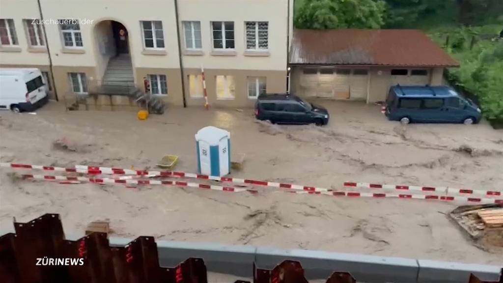 Heftige Unwetter richten in Basel und Bern Schäden an