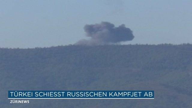 Türkei schiesst russischen Jagdbomber ab