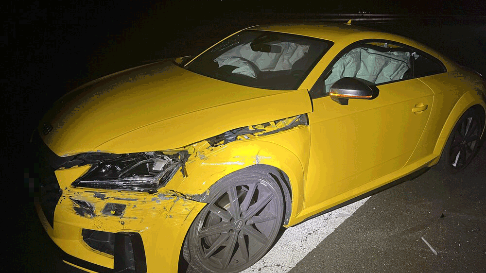 Fahrer haut nach Selbstunfall in Wettingen ab