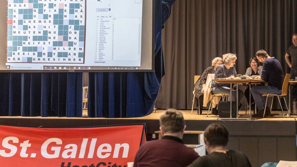 Am Scrabble-Turnier in St.Gallen messen sich internationale Scrabble-Grössen.