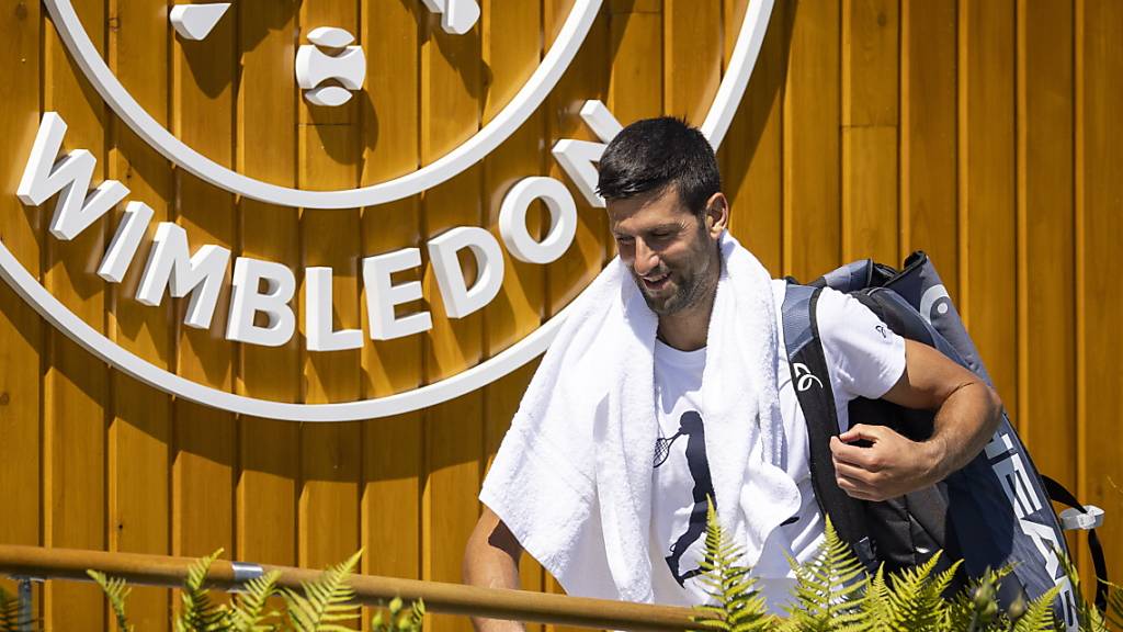 Titelverteidiger und erneut der grosse Favorit: Novak Djokovic in Wimbledon