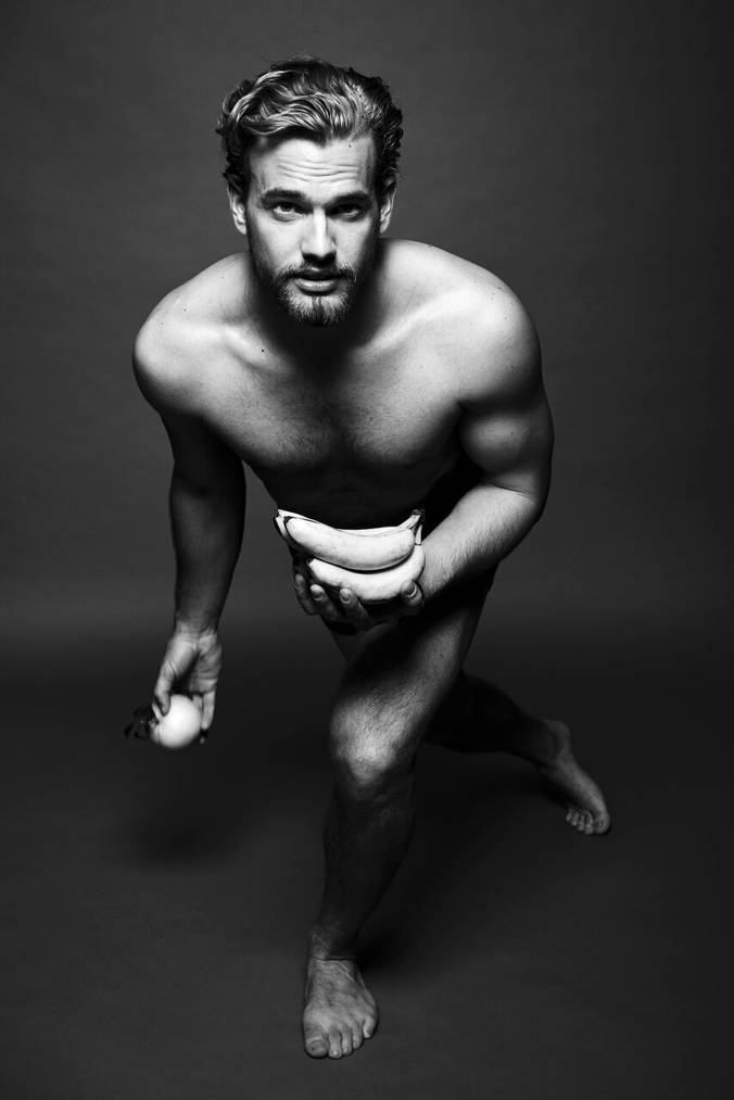 Kaspar Schiesser aus Balgach posiert für das Modelabel «Guys on Top». © Foto: Stephan Huwyler