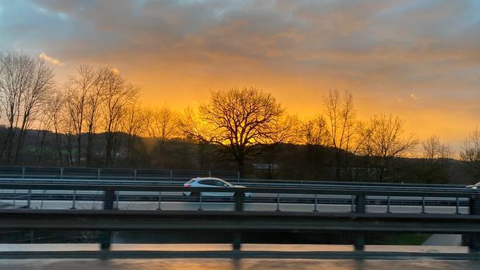 So schön war der Sonnenaufgang im Argovialand