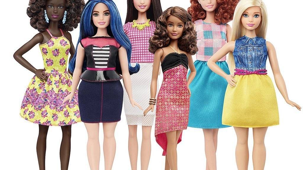 Neue Körperformen: Barbiepuppen im neuen Look. (Archiv)