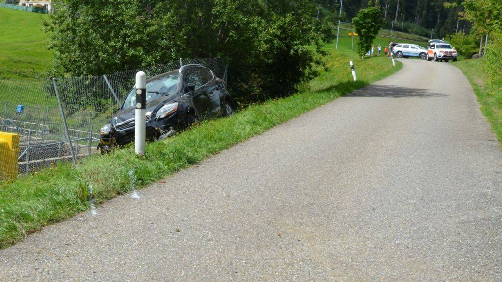 Beim Selbstunfall in Waldstatt entstand am Auto Totalschaden, der Lenker kam mit dem Schrecken davon.