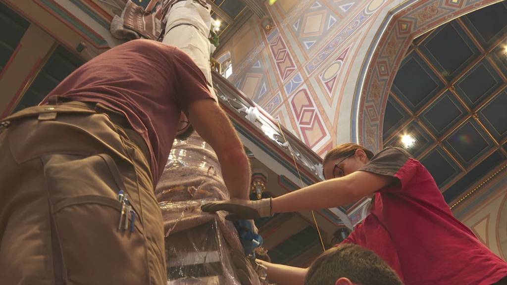 Einzigartige 3D-Orgel in St.Laurenzen Kirche hat endlich ihre grossen Pfeifen