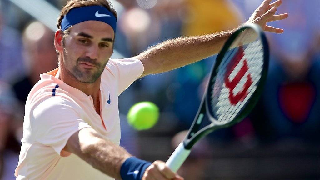 Zurück auf dem Trainingsplatz: Roger Federer sieht sich für das US Open im Fahrplan