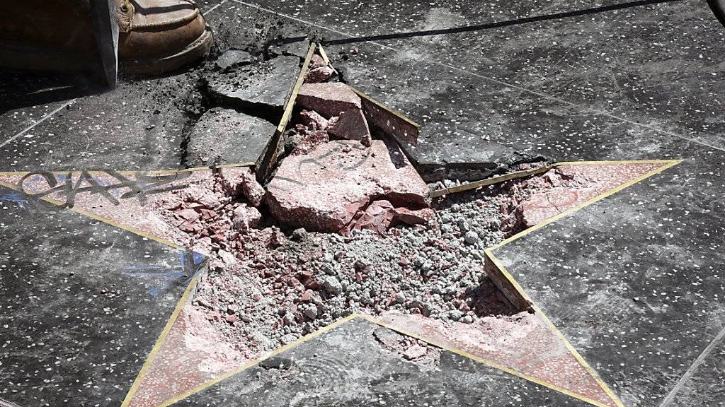 Donald Trumps Stern auf dem «Walk of Fame» in Hollywood wurde im vergangenen Juli zerstört. (Archivbild)