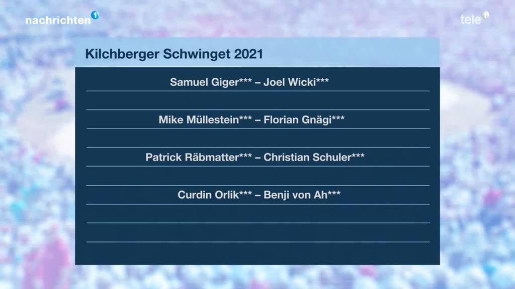 Spitzenpaarungen Kilchberger Schwinget