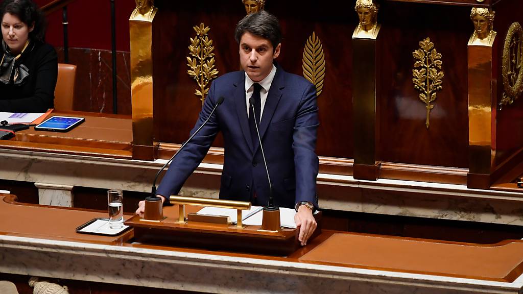 Attal hat angesichts der fehlenden absoluten Regierungsmehrheit im Unterhaus die politische Opposition zur Zusammenarbeit aufgerufen. Foto: Julien Mattia/Le Pictorium via ZUMA Press/dpa