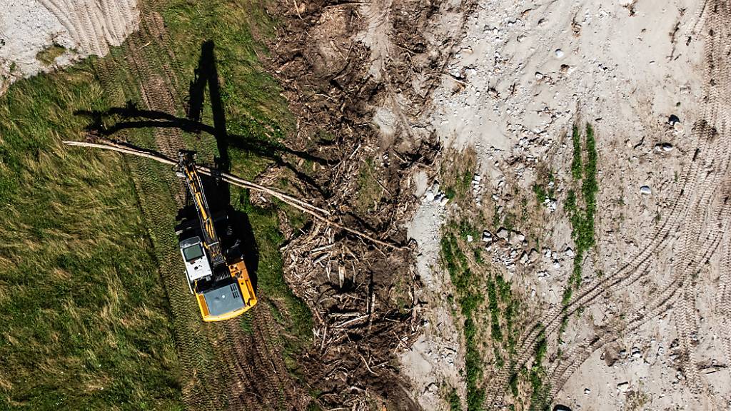 Lastwagenflotte der Armee transportiert Tierfutter ins Misox