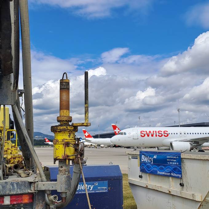 Wärme am Flughafen Zürich soll künftig aus 300 Metern Tiefe kommen