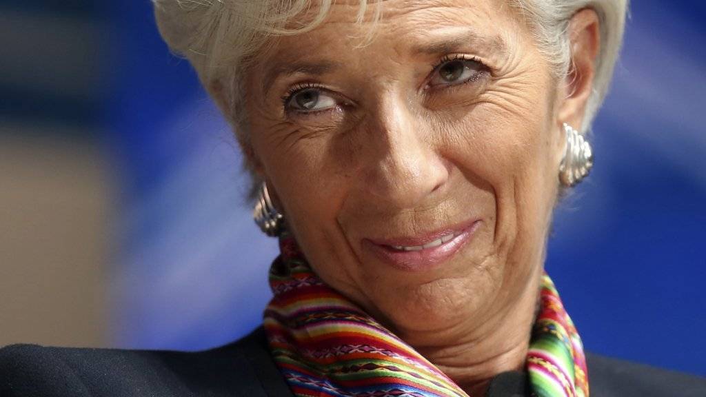 IWF-Chefin Christine Lagarde an der Jahrestagung in Lima.