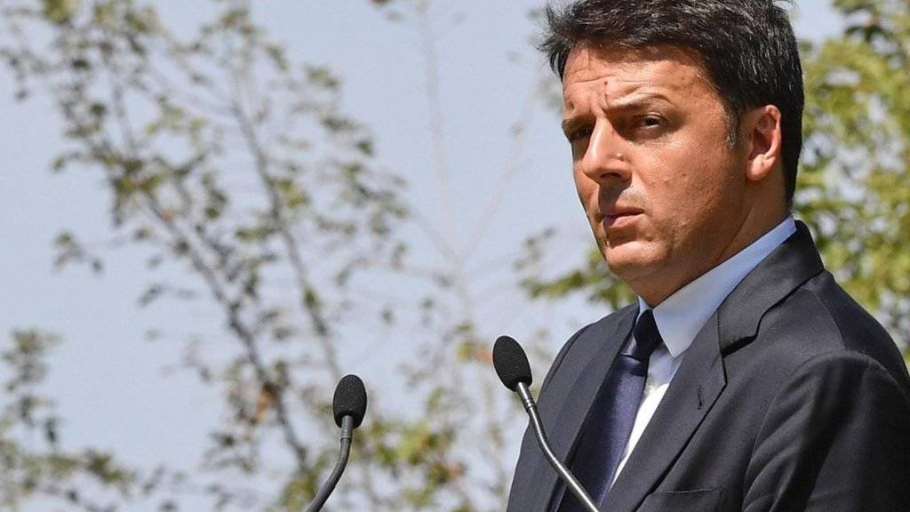 Italiens Ministerpräsident Matteo Renzi sieht die Verantwortung für die Misere klar bei den Banken selbst. (Archiv)