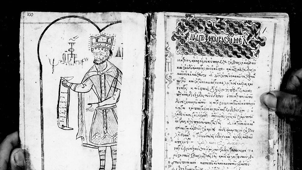 Griechische Psalmen und Cantica, um 1504 aus dem Heiligen Katharinenkloster auf dem Berg Sinai.