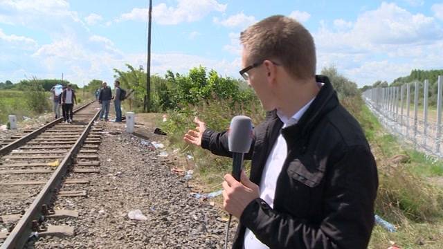 Situation am zentralen Fluchtpunkt aus Serbien