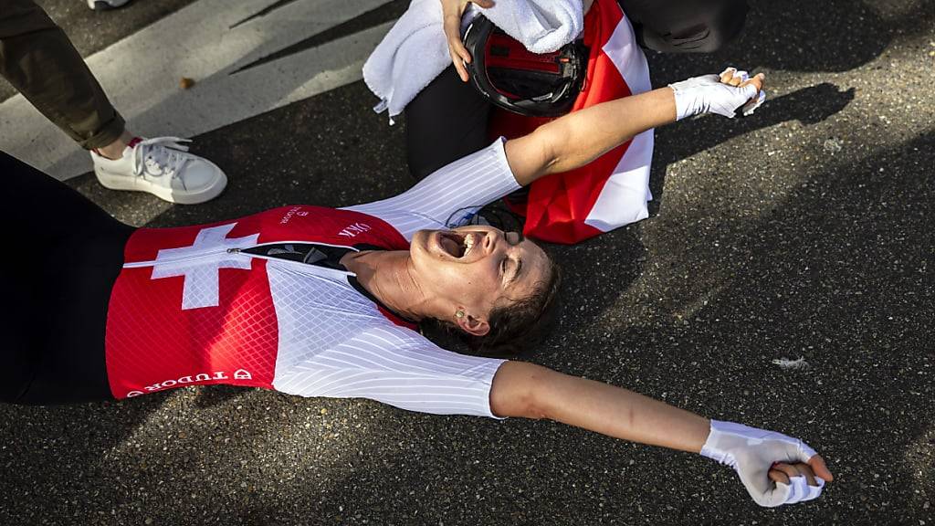 Der Jubelschrei im Ziel: Gold für Franziska Matile-Dörig