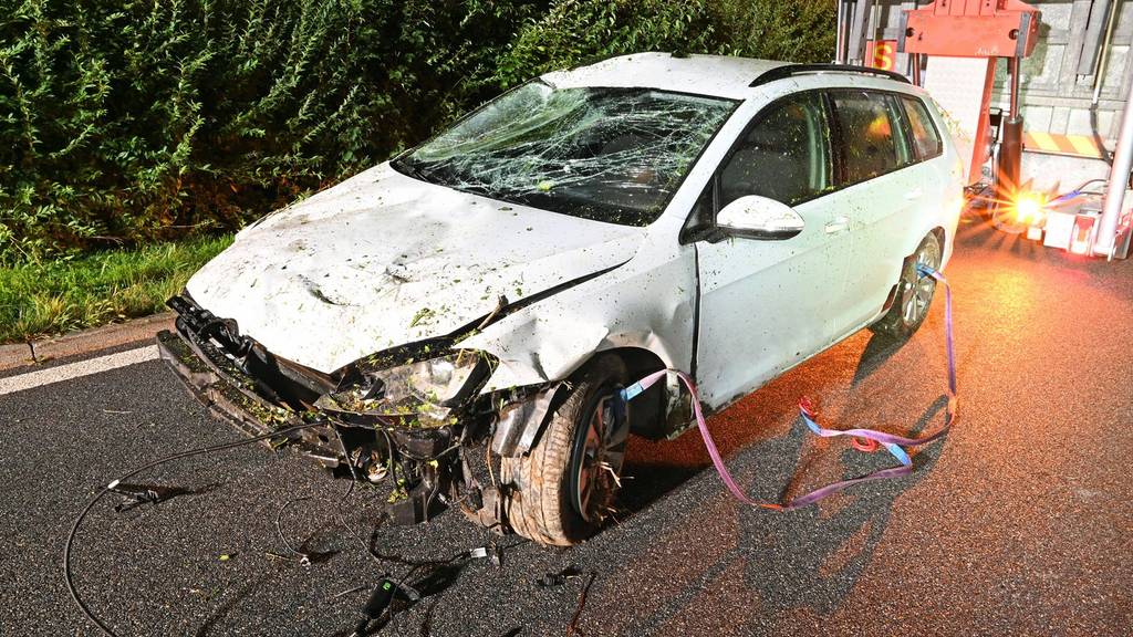 Unfall Ausfahrt Autobahn Dagmersellen