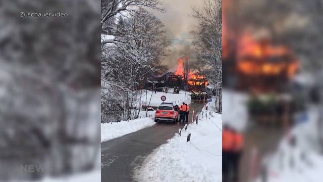 Grosse Solidarität nach Brand in Rüschegg