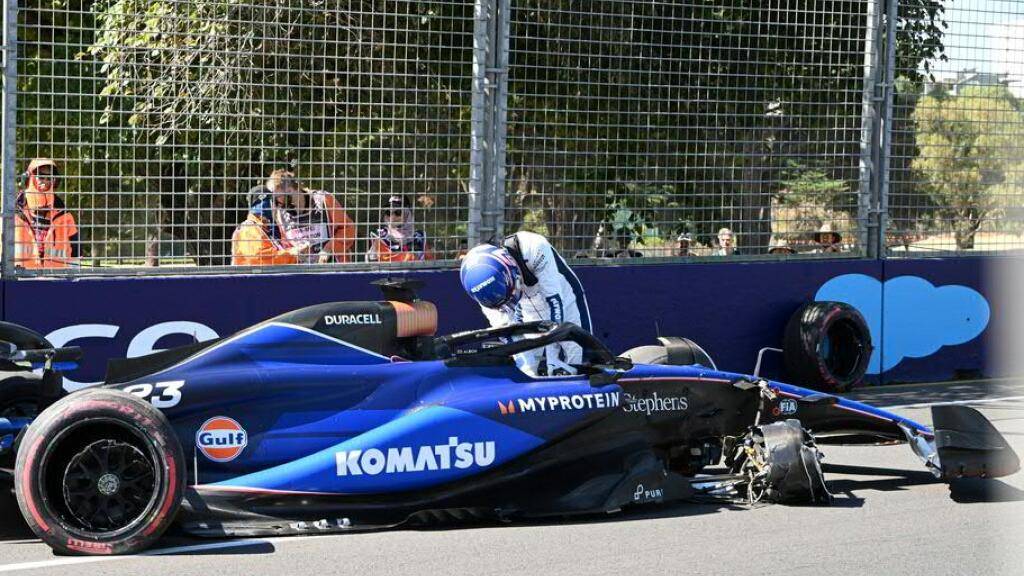 Alexander Albon beschädigte seinen Williams nachhaltig