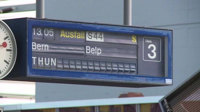 Bahnverkehr rund um Bern lahmgelegt